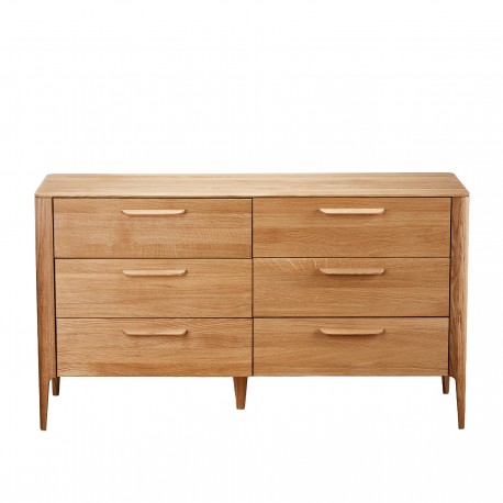komoda dębowa Aalborg z szufladami belbazaar