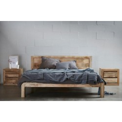 łóżko z drewna mango 5325 belbazaar