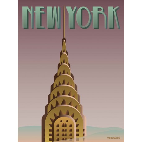 New York plakat VISSEVASSE